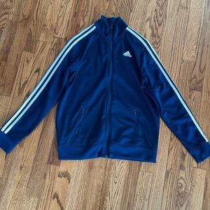 Boys zip up adidas sweatshirt